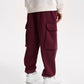 Gulliver Burgundy Fleece Cargo Jogger Pants for Boy Junior-Campus