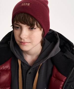 Gulliver Burgundy Knitted Beanie for Boy Junior-Campus