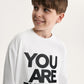 Gulliver White Long-Sleeve Top with Print for Boy Junior-Impulse