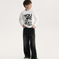 Gulliver White Long-Sleeve Top with Print for Boy Junior-Impulse