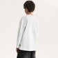 Gulliver White Long-Sleeve Top with Print for Boy Junior-Impulse