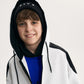 Gulliver White Interlock Sweatshirt with Colorblock Details for Boy Junior-Impulse