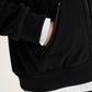 Gulliver Black Oversized Fleece Sweatshirt with Fabric Hood for Boy Junior-Impulse