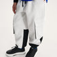 Gulliver White Interlock Cargo Jogger Pants with Colorblock Details for Boy Junior-Impulse