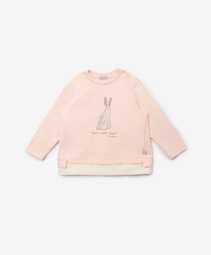 Gulliver Pink Long-Sleeve T-Shirt for Baby Girl- Bunny