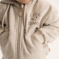 Gulliver Beige Zip-Up Hoodie with Lurex for Baby Girl- Bunny