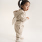 Gulliver Beige Zip-Up Hoodie with Lurex for Baby Girl- Bunny