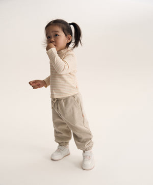 Gulliver Multicolor Striped Knitted Turtleneck for Baby Girl- Bunny
