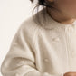 Gulliver Knitted Cardigan with Textured Bobbles for Baby Girl- Bunny