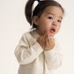 Gulliver Knitted Cardigan with Textured Bobbles for Baby Girl- Bunny