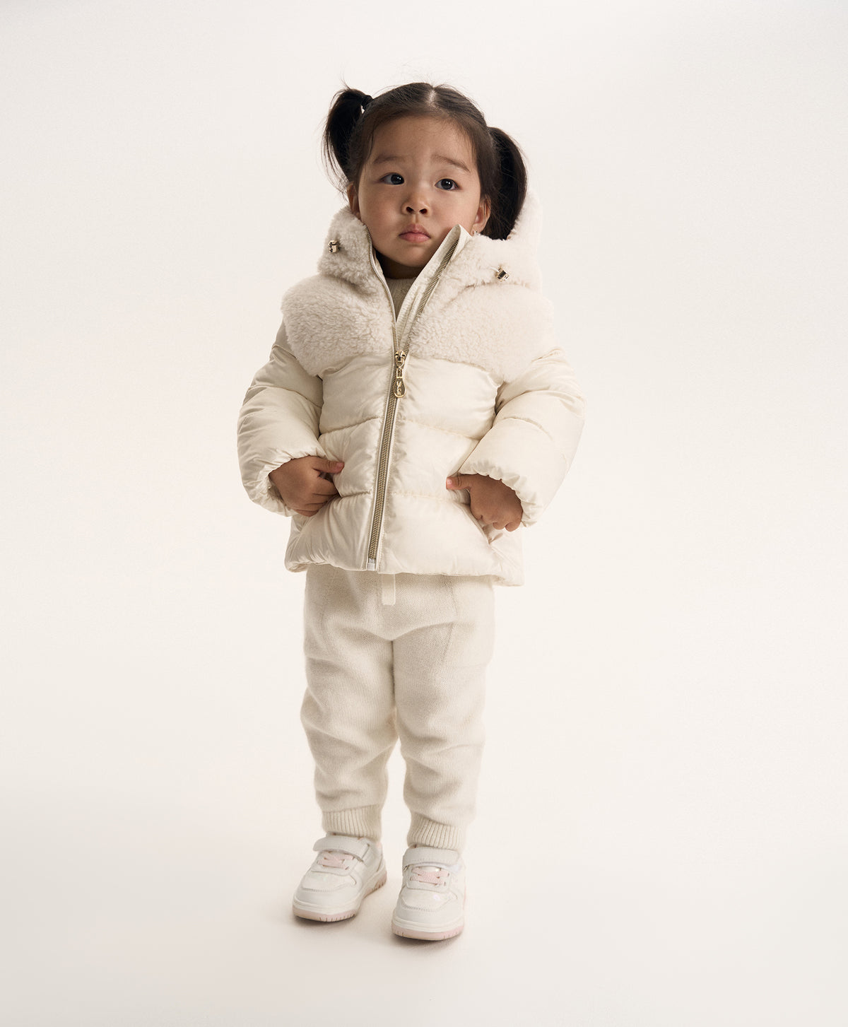 Gulliver Girls’ Milk Jogger Pants with Wool and Angora for Baby Girl- Bunny