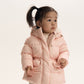Gulliver Pink Demi-Season Short Coat for Baby Girl- Bunny