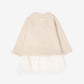 Gulliver Beige Long-Sleeve Lurex Sweatshirt Dress for Baby Girl- Bunny
