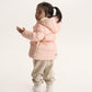 Gulliver Beige Lurex Fleece Jogger Pants for Baby Girl- Bunny