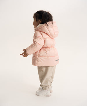 Gulliver Beige Lurex Fleece Jogger Pants for Baby Girl- Bunny
