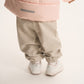 Gulliver Beige Lurex Fleece Jogger Pants for Baby Girl- Bunny