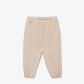 Gulliver Beige Lurex Fleece Jogger Pants for Baby Girl- Bunny