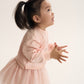 Gulliver Pink Mesh Skirt with Elastic Waistband for Baby Girl- Bunny