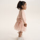 Gulliver Pink Mesh Skirt with Elastic Waistband for Baby Girl- Bunny