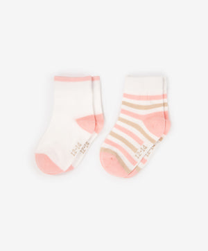 Gulliver Multicolor Socks, 2-Pair Set for Baby Girl- Bunny