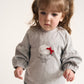 Gulliver Gray Long-Sleeve T-Shirt for Baby Girl- Melange