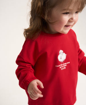 Gulliver Red Sweatshirts for Baby Girl- Melange