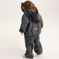 Gulliver Gray Melange Lurex Zip-Up Hoodie for Baby Girl- Melange