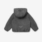 Gulliver Gray Melange Lurex Zip-Up Hoodie for Baby Girl- Melange