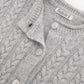 Gulliver Gray Knitted Cardigan with Wool and Angora for Baby Girl- Melange