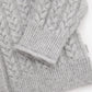 Gulliver Gray Knitted Cardigan with Wool and Angora for Baby Girl- Melange