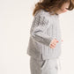 Gulliver Gray Melange Wool and Angora Jogger Pants for Baby Girl- Melange