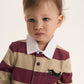 Gulliver Multicolor Striped Polo-Style Bodysuit for Baby Boy-Dachshund