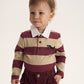 Gulliver Multicolor Striped Polo-Style Bodysuit for Baby Boy-Dachshund