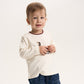 Gulliver Milky Color Long sleeve T-shirt with Print for Baby Boy-Dachshund