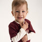 Gulliver Burgundy Layered-Effect Long-Sleeve Top for Baby Boy-Dachshund