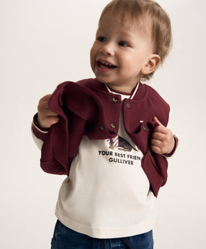 Gulliver Colorblock Zip-Up Bomber Sweatshirt for Baby Boy-Dachshund