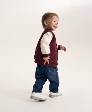Gulliver Colorblock Zip-Up Bomber Sweatshirt for Baby Boy-Dachshund