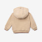Gulliver Beige Fleece Hoodies for Baby Boy-Dachshund
