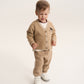 Gulliver Beige Knitted Cardigan with Wool and Angora for Baby Boy-Dachshund