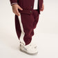 Gulliver Burgundy Knitted Jogger Pants with Elastic Waistband for Baby Boy-Dachshund