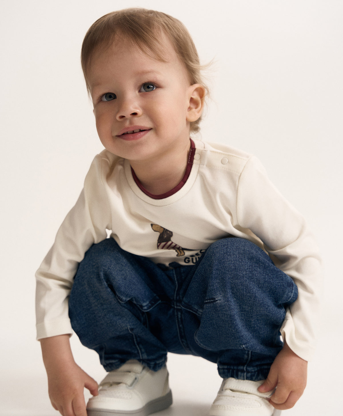 Gulliver Boys’ Blue Jeans with Knitted Lining for Baby Boy-Dachshund