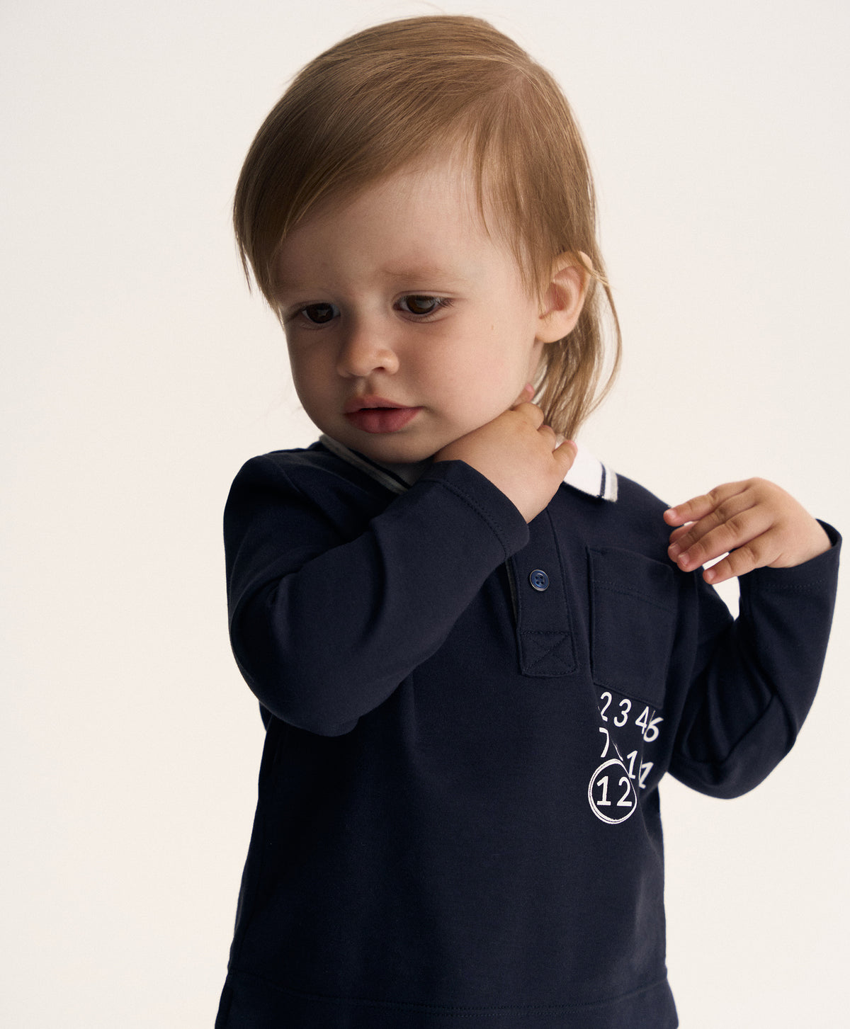 Gulliver Blue Long-Sleeve Polo Shirt for Baby Boy-Dreamer
