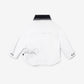 Gulliver White Knitted Shirt with Snap Buttons for Baby Boy-Dreamer