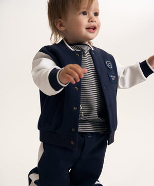 Gulliver Colorblock Zip-Up Bomber Sweatshirt for Baby Boy-Dreamer