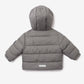 Gulliver Gray Melange Demi-Season Hooded Jacket for Baby Boy-Dreamer