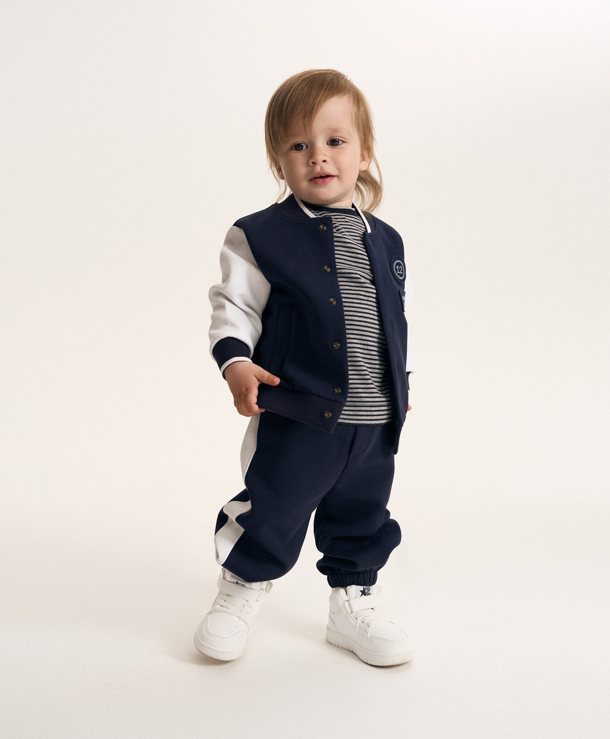 Gulliver Blue Jogger Pants with Elastic Waistband for Baby Boy-Dreamer