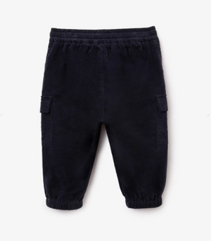 Gulliver Blue Micro-Corduroy Cargo Jogger Pants for Baby Boy-Dreamer