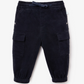 Gulliver Blue Micro-Corduroy Cargo Jogger Pants for Baby Boy-Dreamer