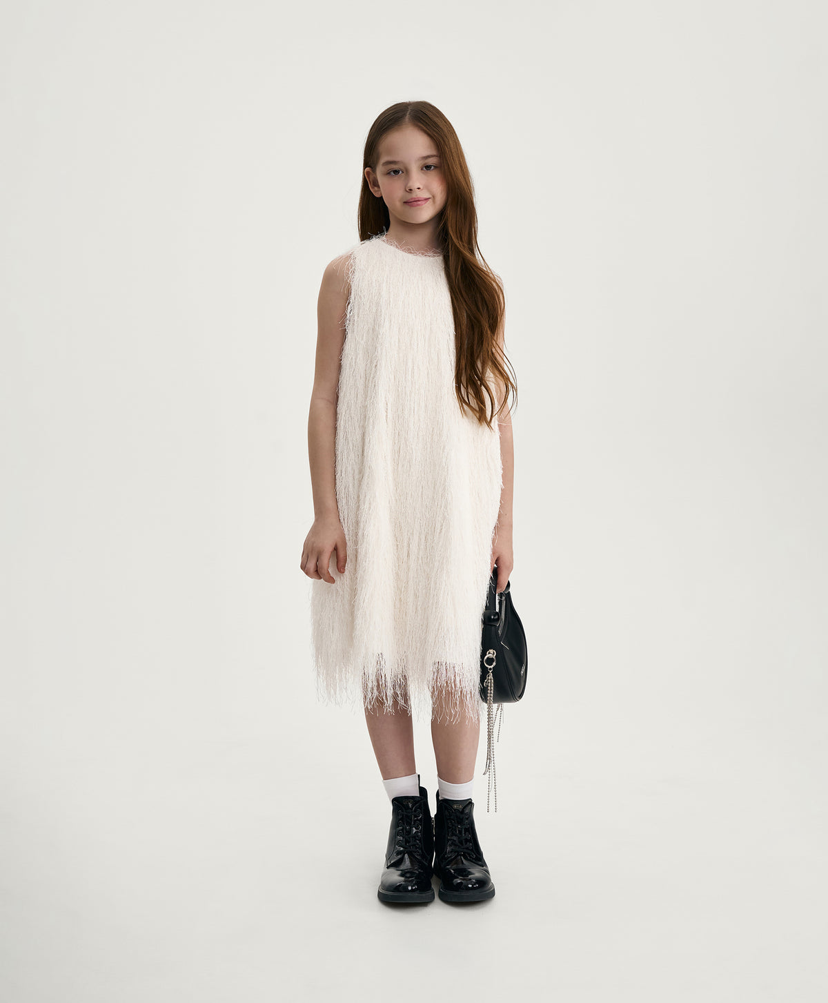 Gulliver Elegant Milk-Colored Dress for Girl - Party Art Deco