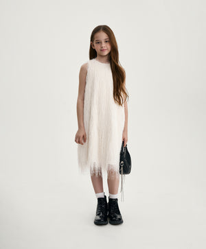 Gulliver Elegant Milk-Colored Dress for Girl - Party Art Deco